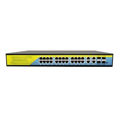 24 Gigabit POE switch  Ports industrial  Ethernet POE switch 24+2+2 POE SWITCH